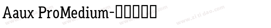 Aaux ProMedium字体转换